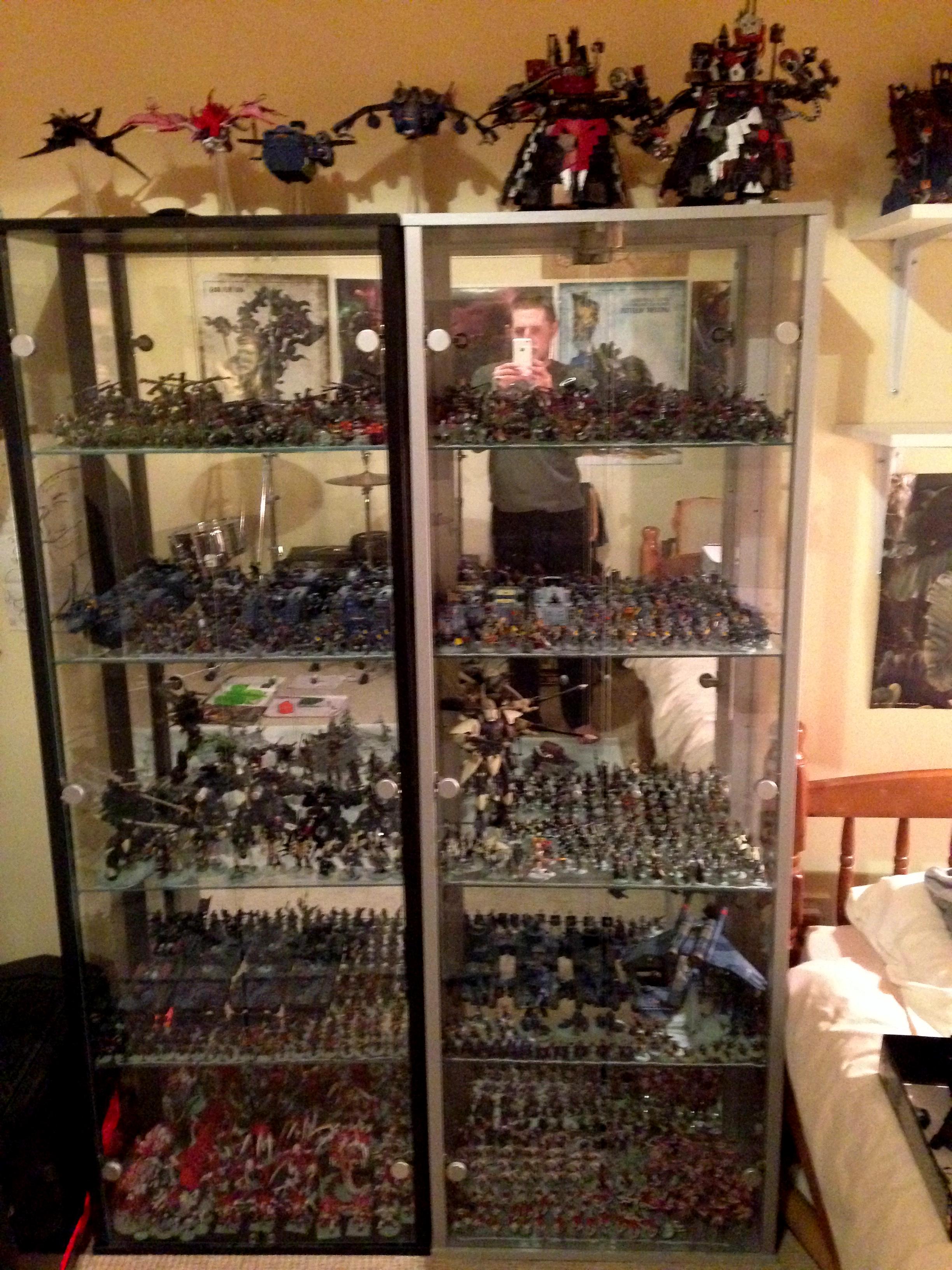 Cabinet Display Display Cabinet Glass Storage Store Warhammer